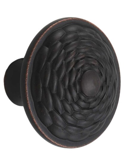 Mandalay Round Cabinet Knob in Venetian Bronze.